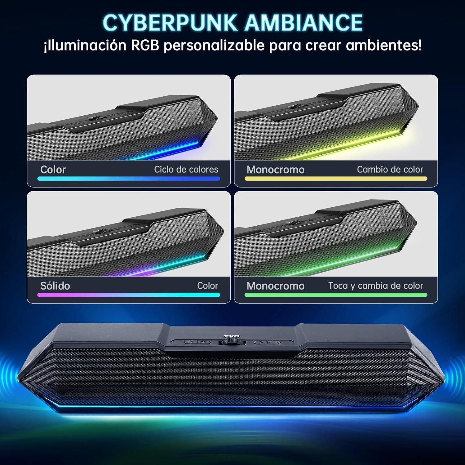 Bocina Subwoofer Altavoz Portátil Bluetooth 5.3 Micrófono-5