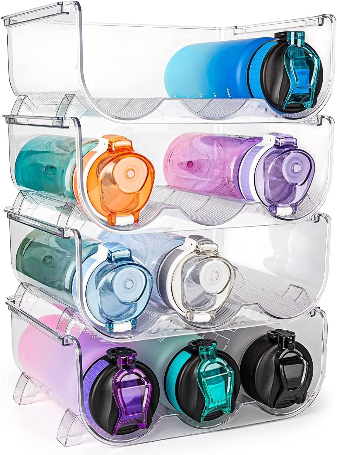 Organizador Estante Para Botellas Agua De Cuarto Capas 20×28×28.8cm-3