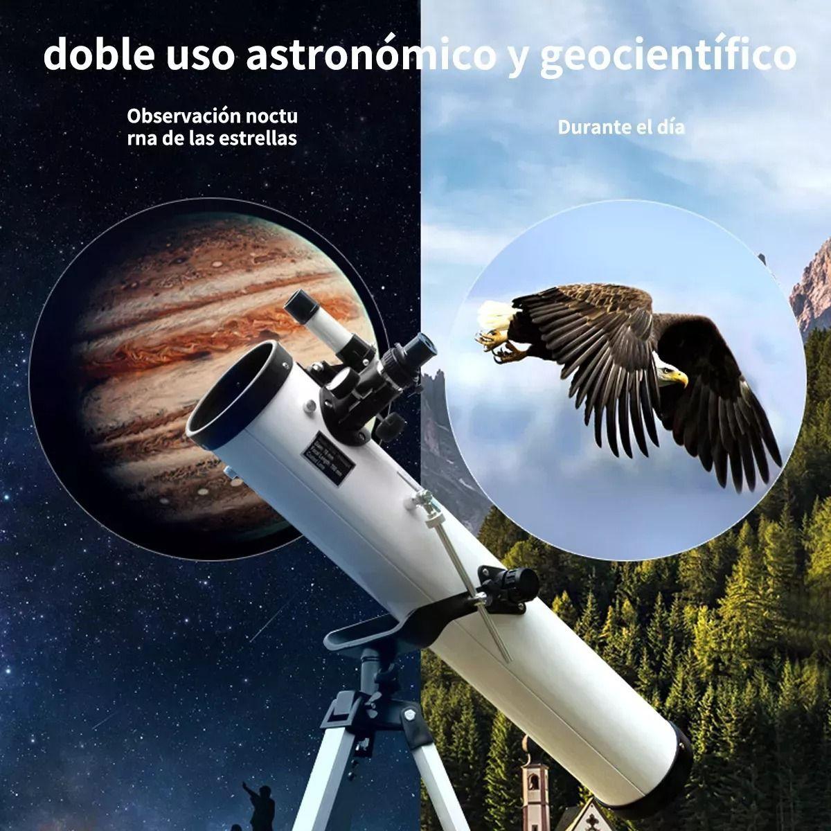 Telescopio Astronómico Con Trípode y Soporte Para Teléfono 35X A 525X-5