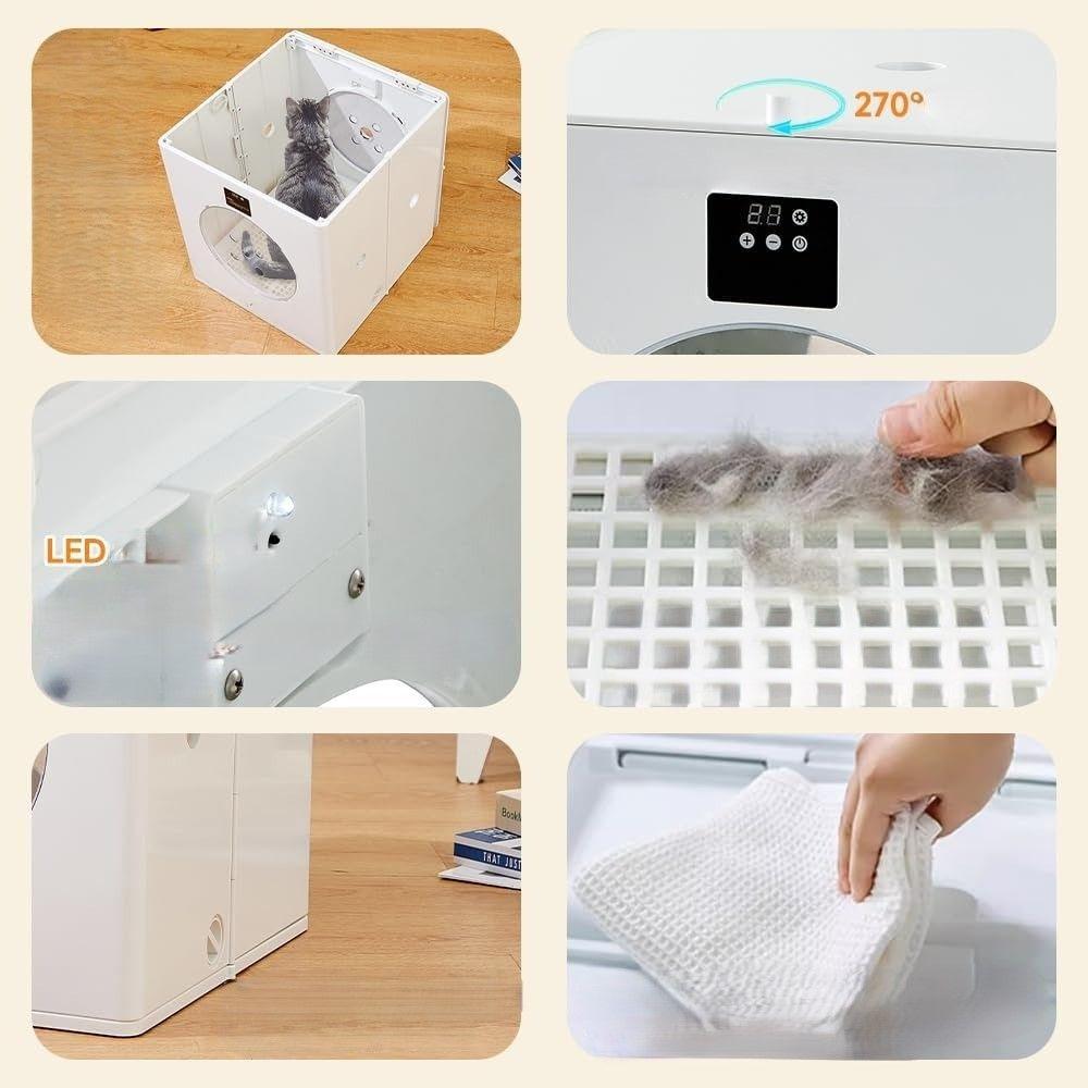 Pet Secadora inteligente plegable cronometrado para mascotas-4