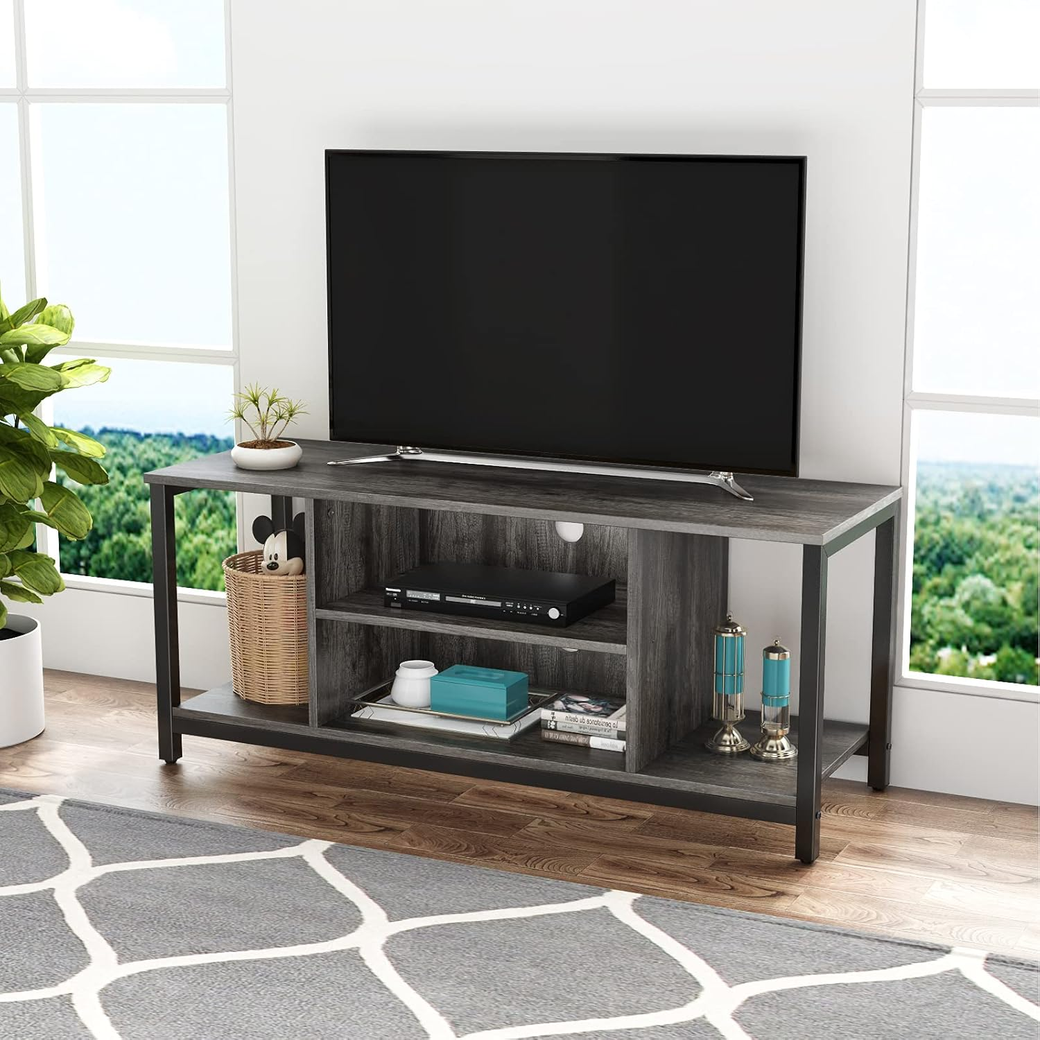 Soporte de TV de Tres Niveles Adecuado Para Televisores de 50 Pulgadas o Menos-3