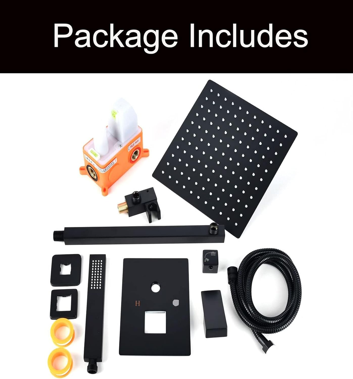 Grifo  ducha  baño  ducha Flexible columna de ducha de cobre completo -2