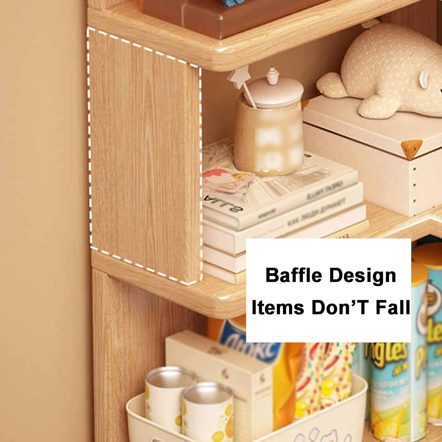 Estantería Esquinera de Madera Maciza de 4 Niveles y 40×40×130 cm.-7