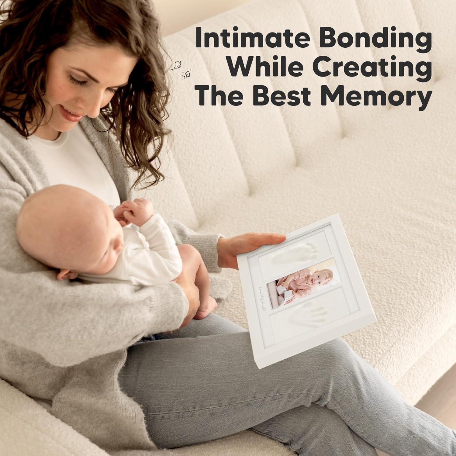 Kit Para Hacer Huellas Manos Pies Marcos Fotos Bebé-3