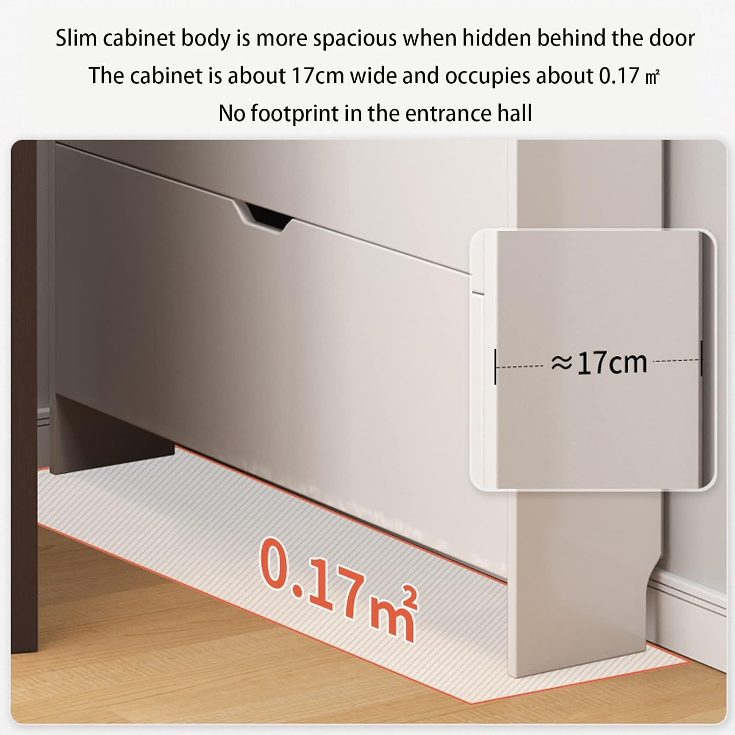 Mueble Zapatero De Cubo Basculante Ultrafino125×50×17CM-5