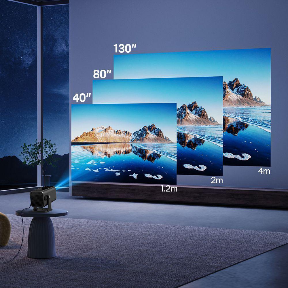 Proyector V1 300 ANSI 1080P USB HDMI WIFI-2