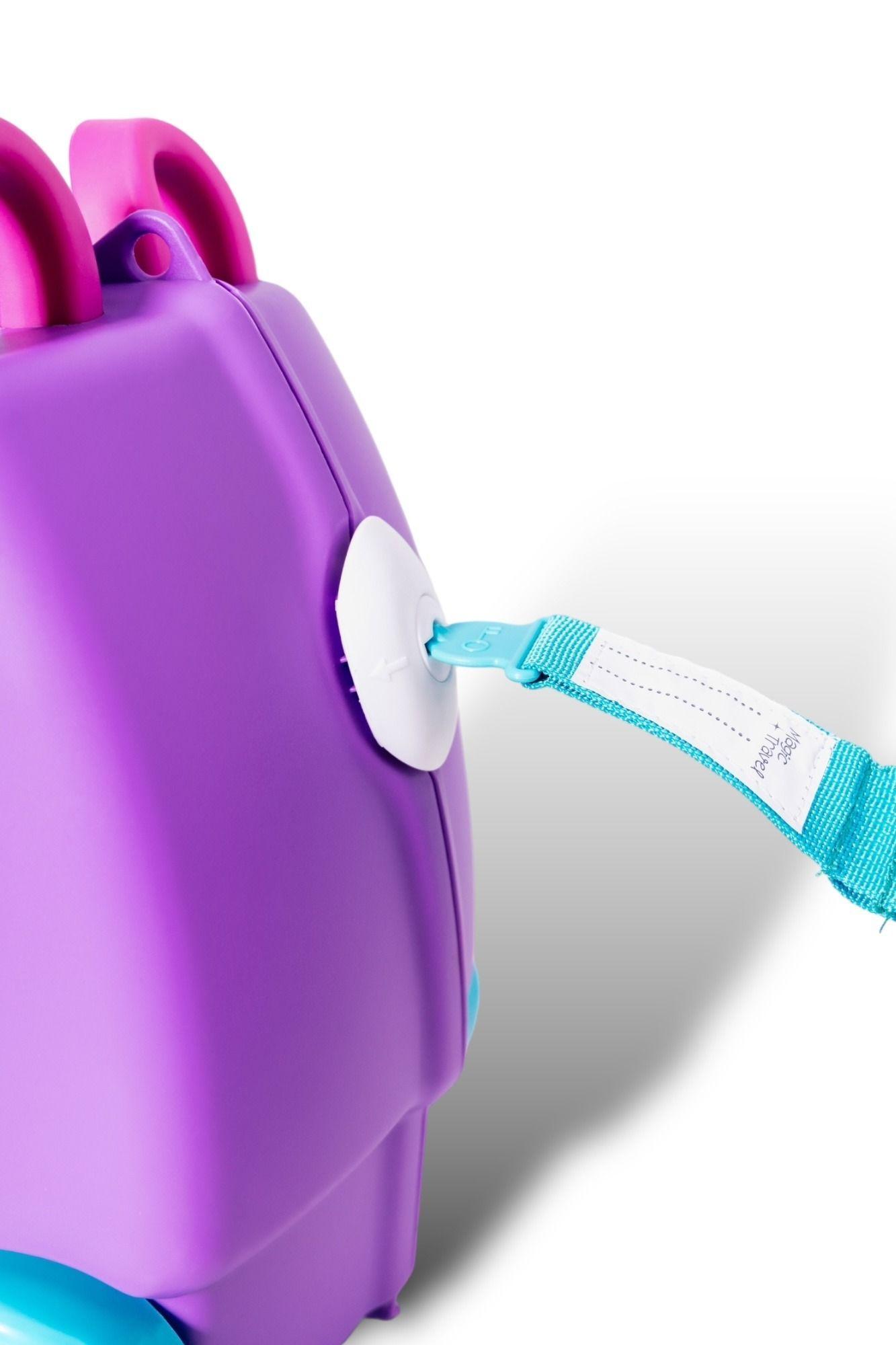 Maleta para niños púrpura 46×21×31 cm puede sentarse-7