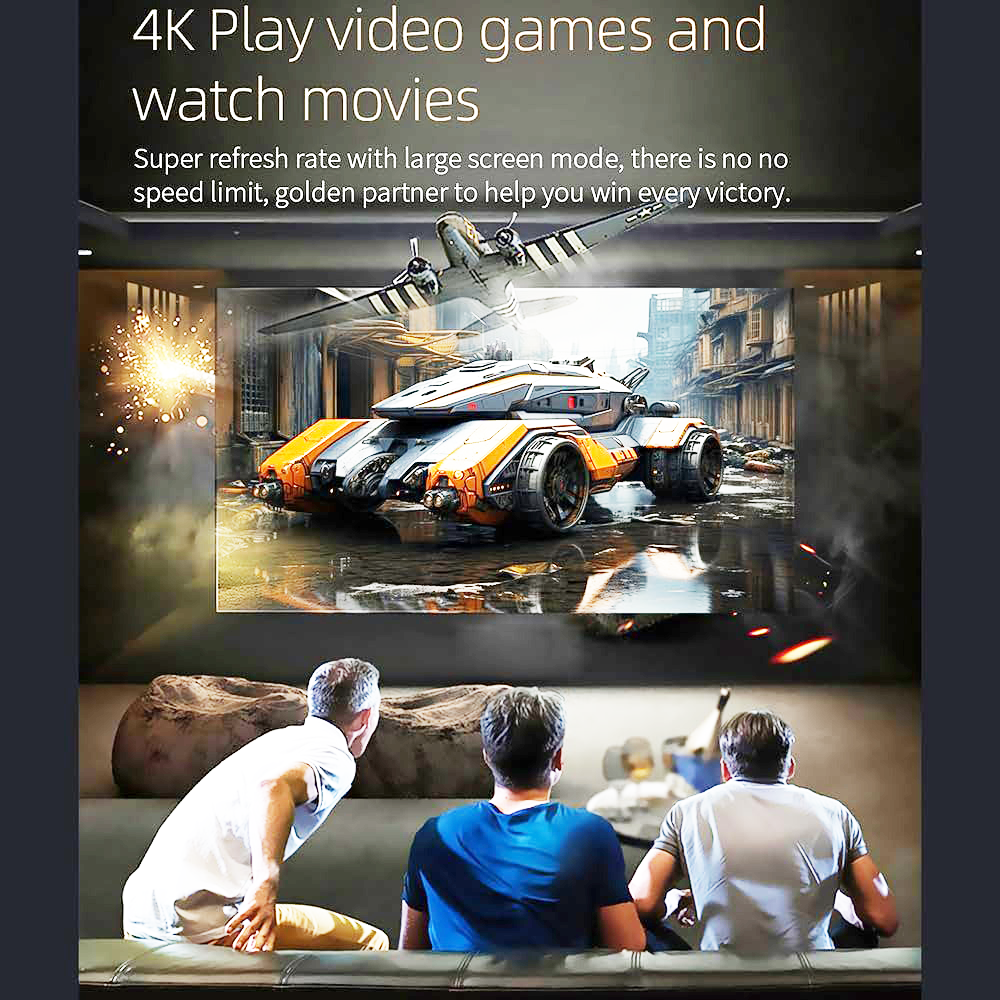 Proyector T200 300 ANSI 1080P USB HDMI WIFI-5