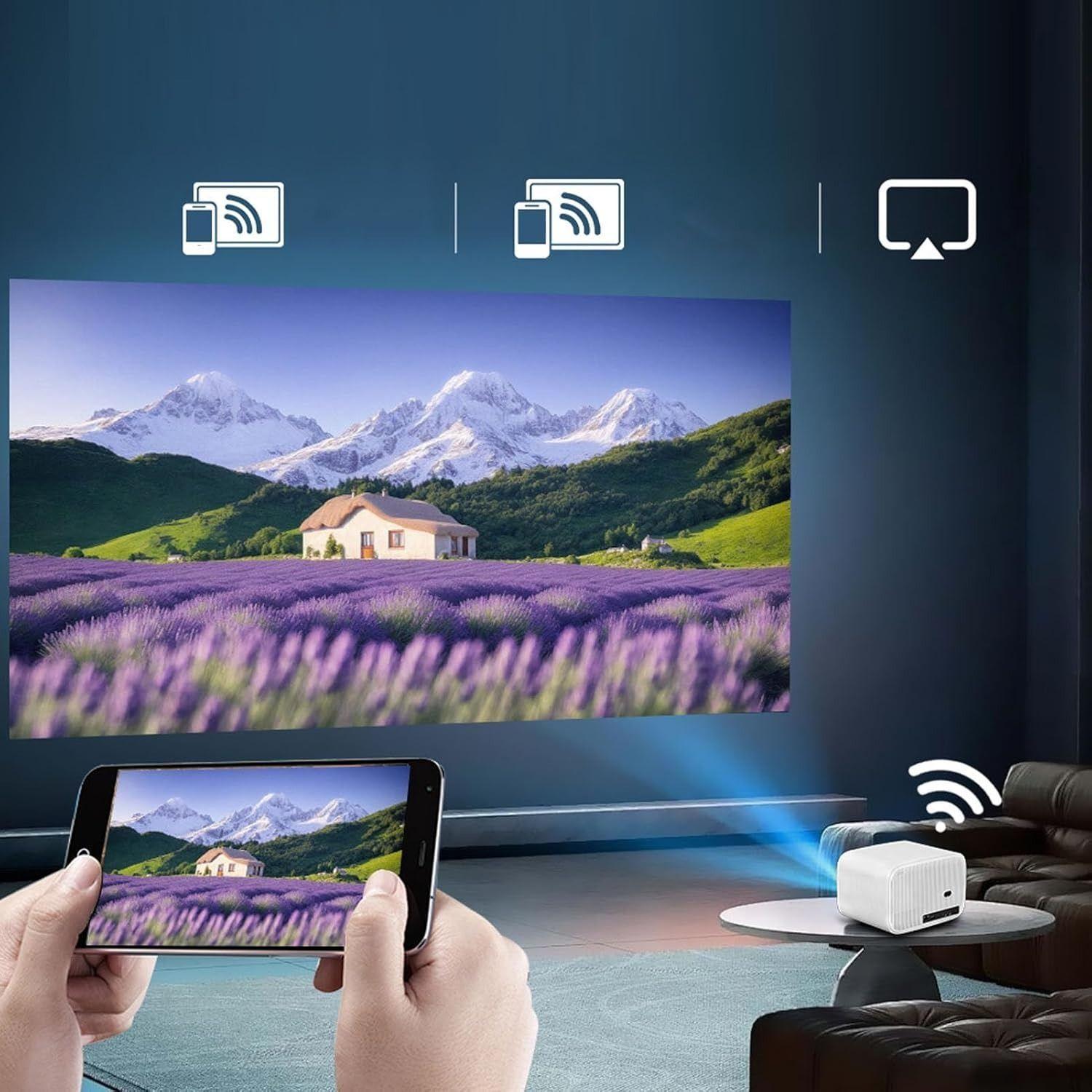 Proyector T200 300 ANSI 1080P USB HDMI WIFI-2