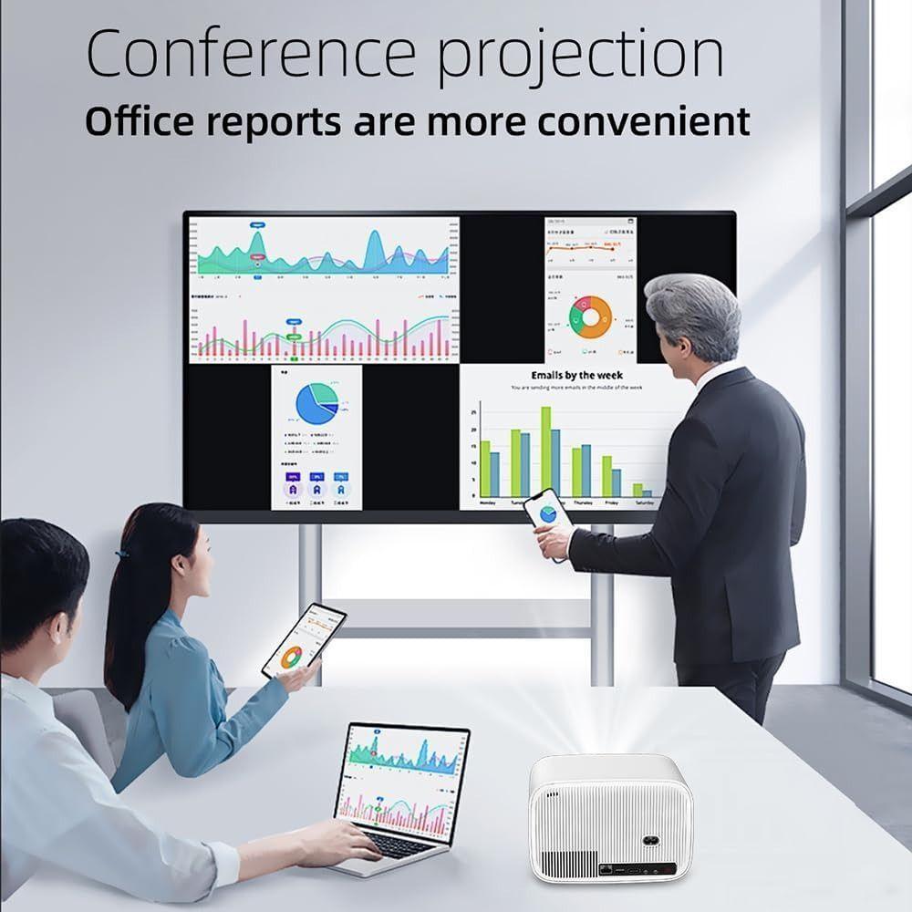 Proyector T200 300 ANSI 1080P USB HDMI WIFI-3