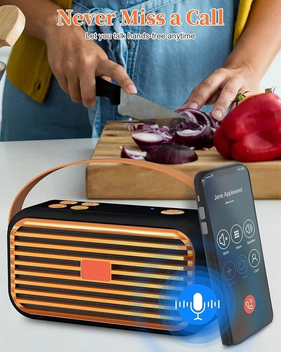 Parlante Vintage Mini Sound Portátil Bluetooth TF AUX USB Negro-2