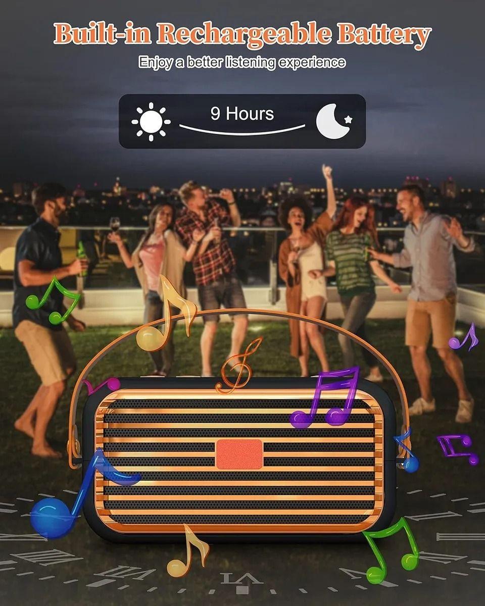 Parlante Vintage Mini Sound Portátil Bluetooth TF AUX USB Negro-5