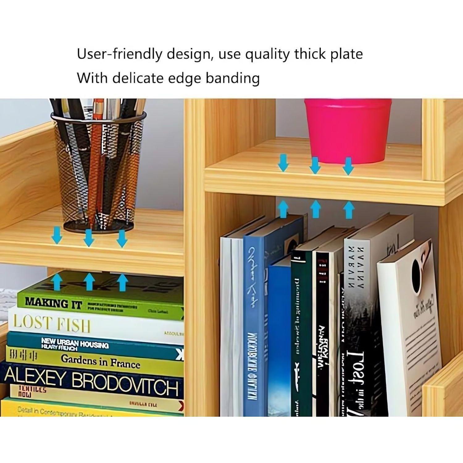 23 Pisos, Escritorio Organizador Estantes De Madera 23 Pisos Con Cajón-5