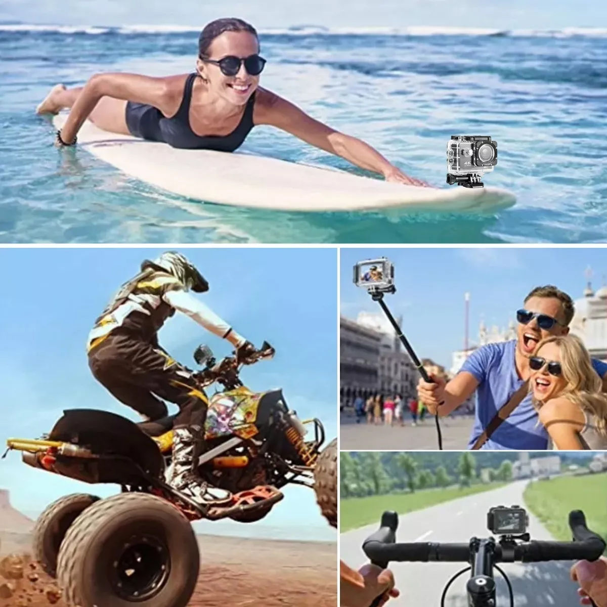 Camaras De Video Deportiva Camara  4k Wifi Videocamara-2