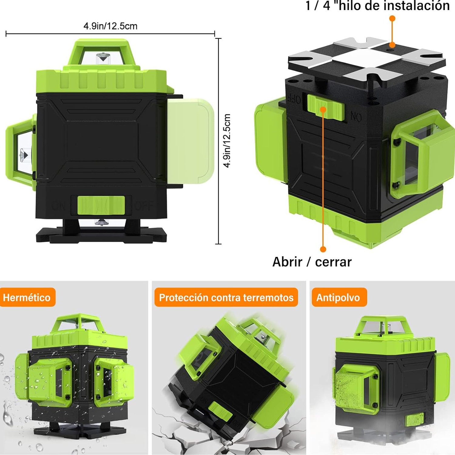 Nivel Láser De 16 Líneas Con Autonivelacion 2 Baterias-5