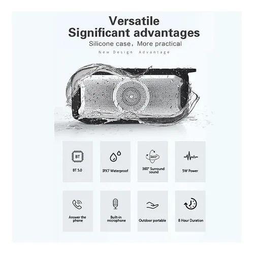 Parlante Bluetooth Sound Inalámbrico USB IPX7 Portátil Negro-6