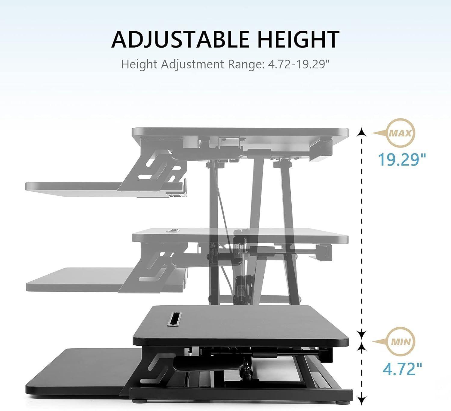Escritorio De Ordenador Elevado Altura Regulable-3
