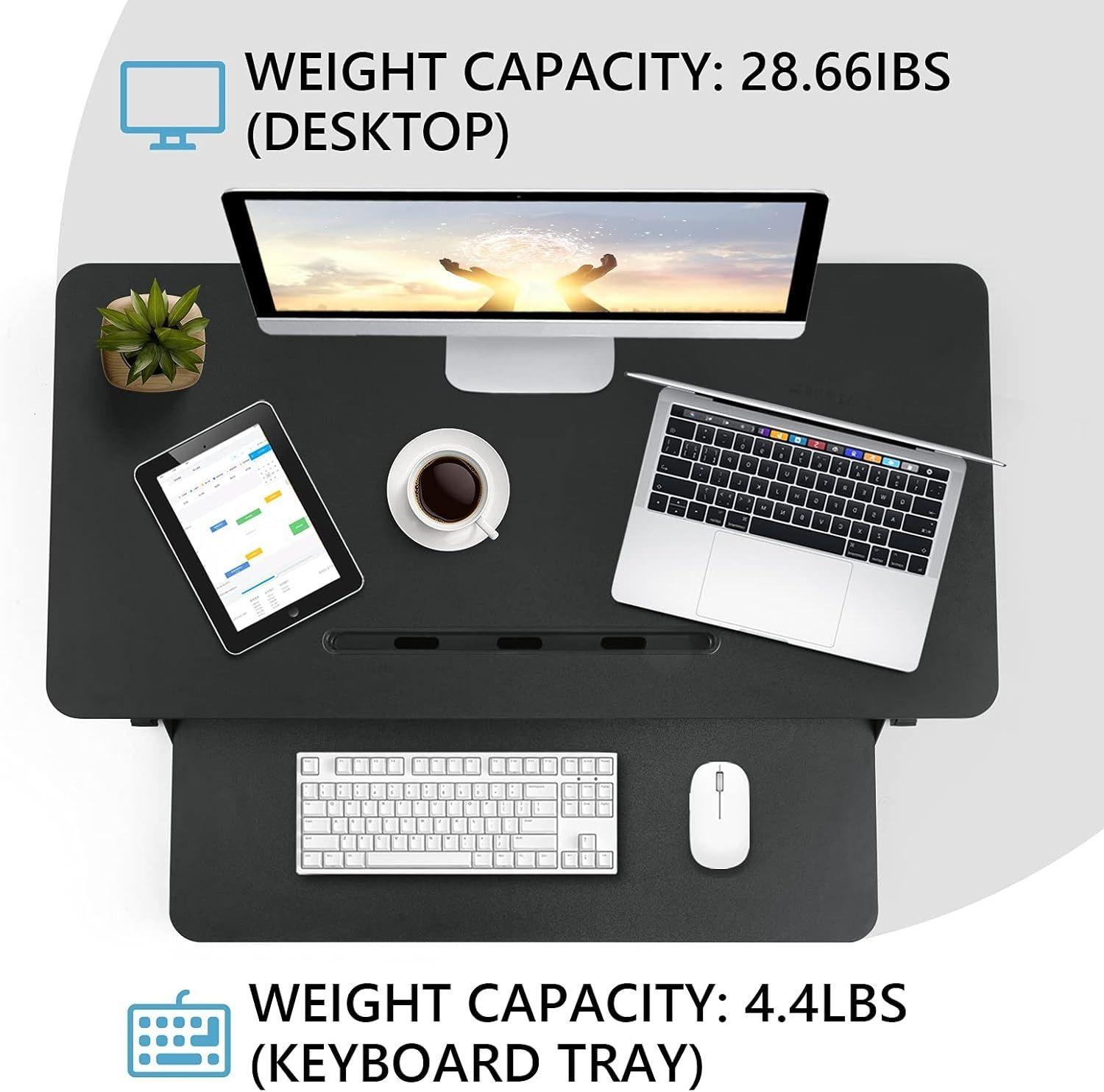 Escritorio De Ordenador Elevado Altura Regulable-5
