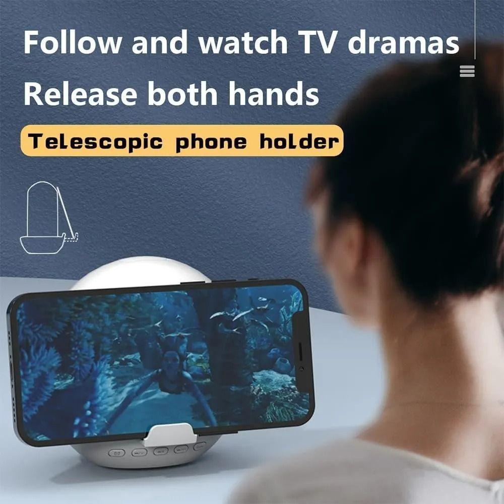 Parlante Bluetooth Portátil Despertador Digital Con Pantalla Negro-3