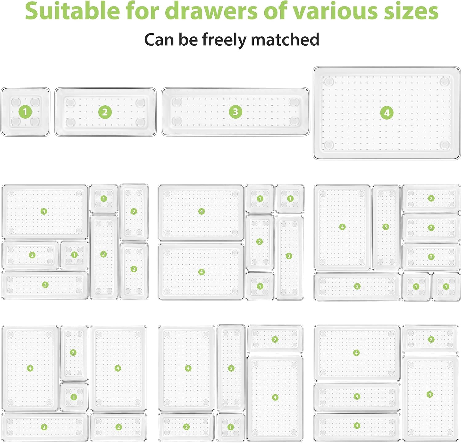 25 Piezas Caja De Almacenamiento De Cocina Transparente-3