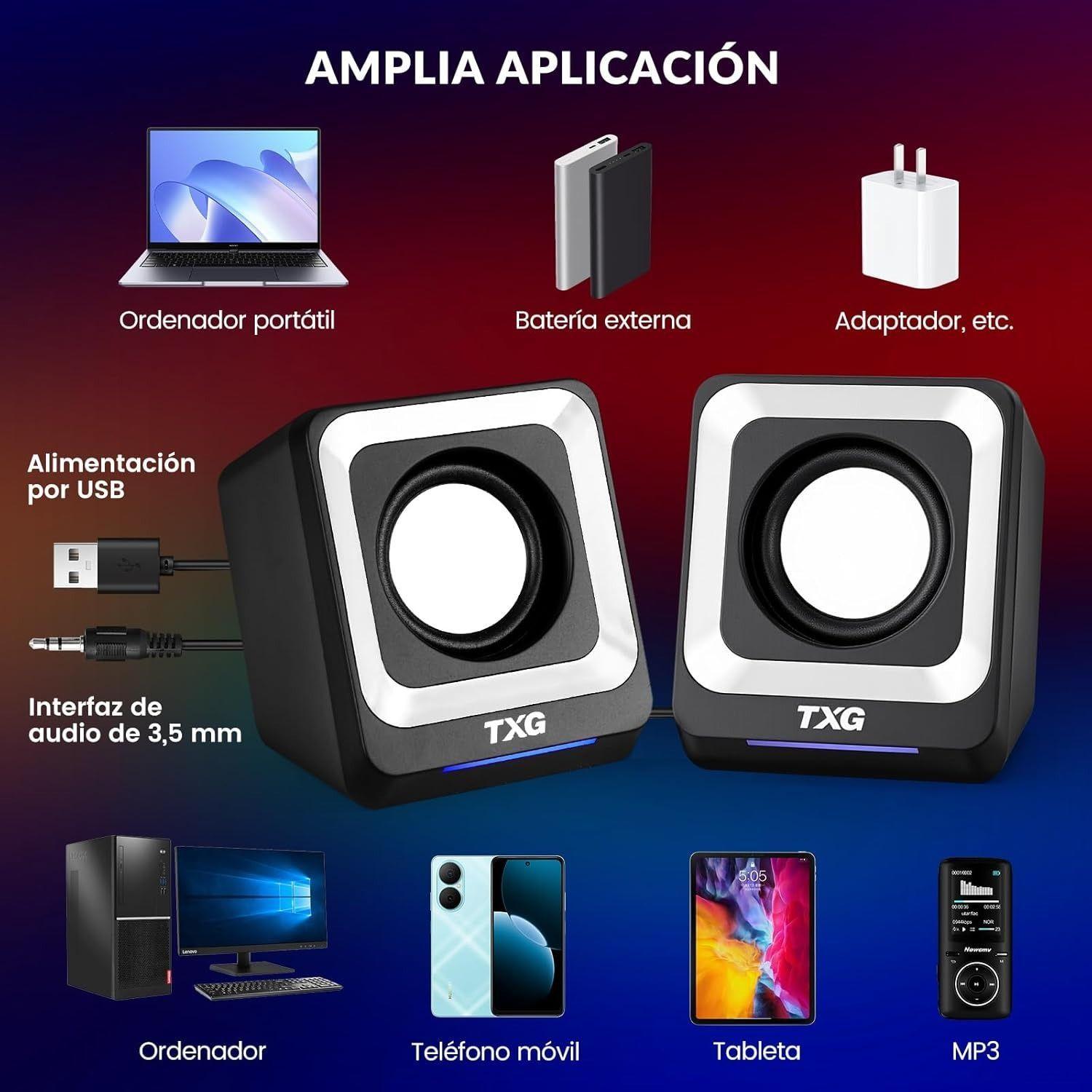 Parlante Bluetooth Portátil Bocinas Inalámbrica Con RGB Negro R1-5