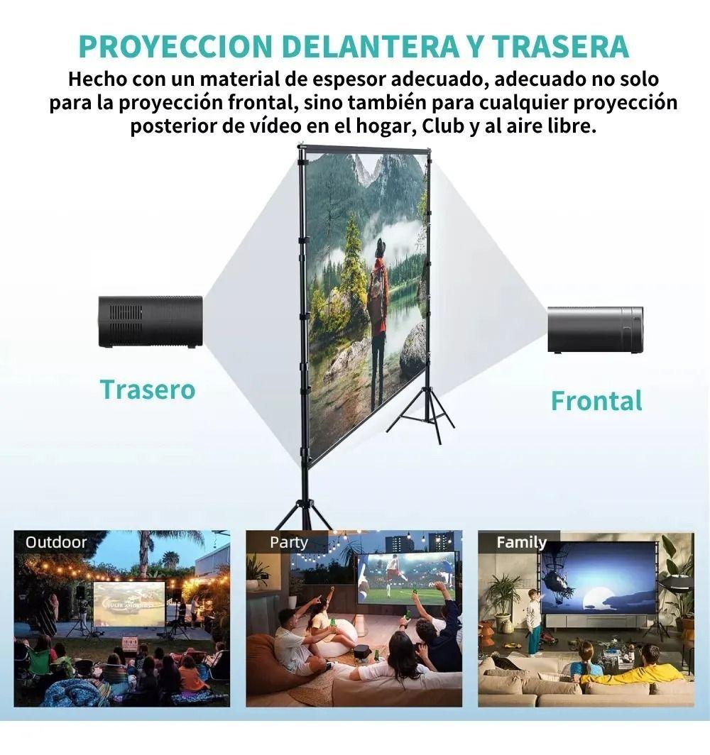 Telón Mural De Proyector Pantalla Portátil 150 Pulgadas-4