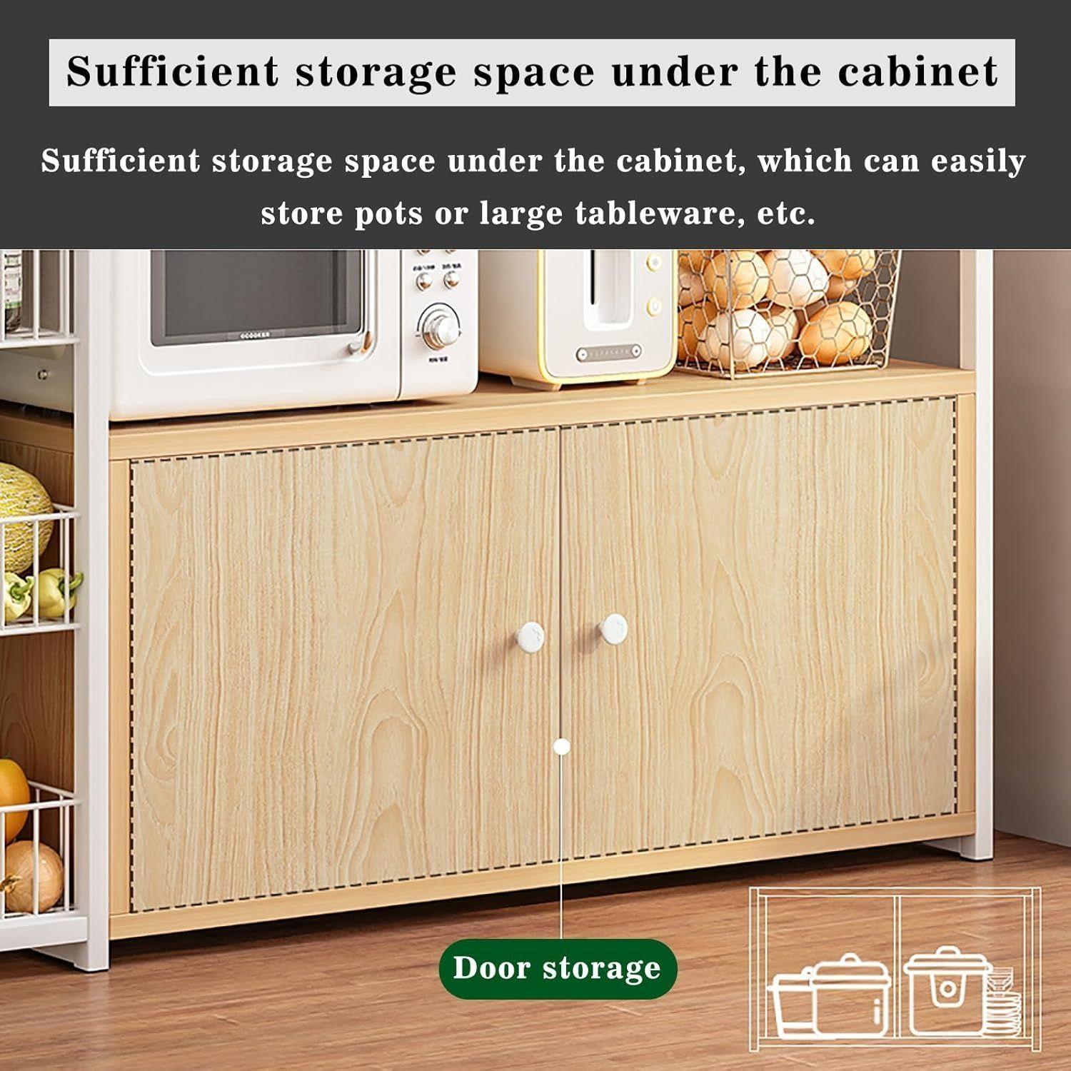 Mueble Organizador Cocina Microondas Despensa Minimalista 100×30×80cm-3