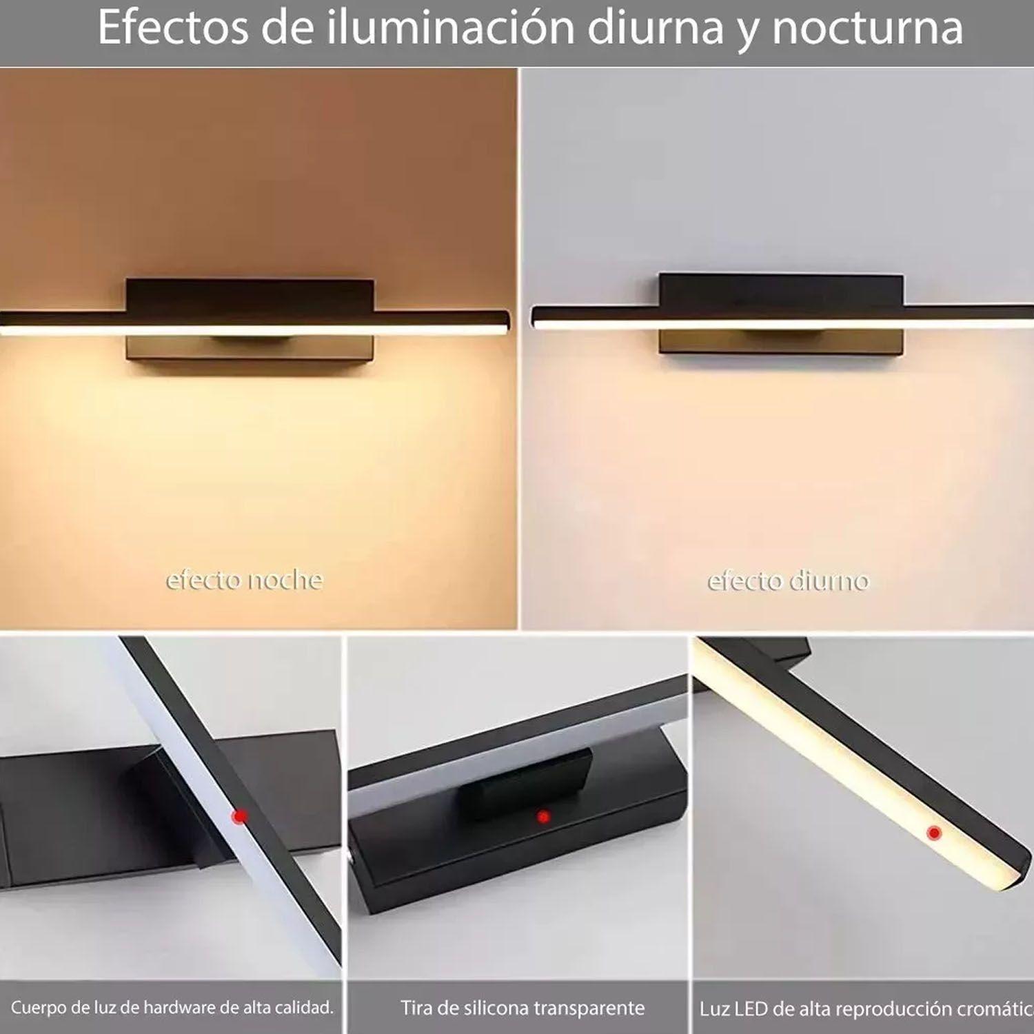 Lámpara Arbotante Espejo Dormitorio Pared Baño Luz Led 30cm-3