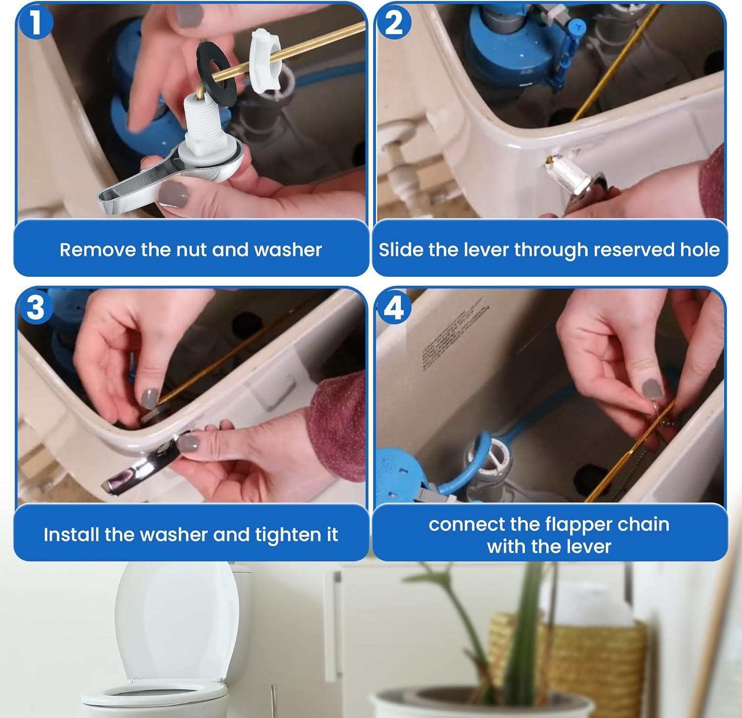 Kit de reparación de inodoros Accesorios para inodoros con palanca-4