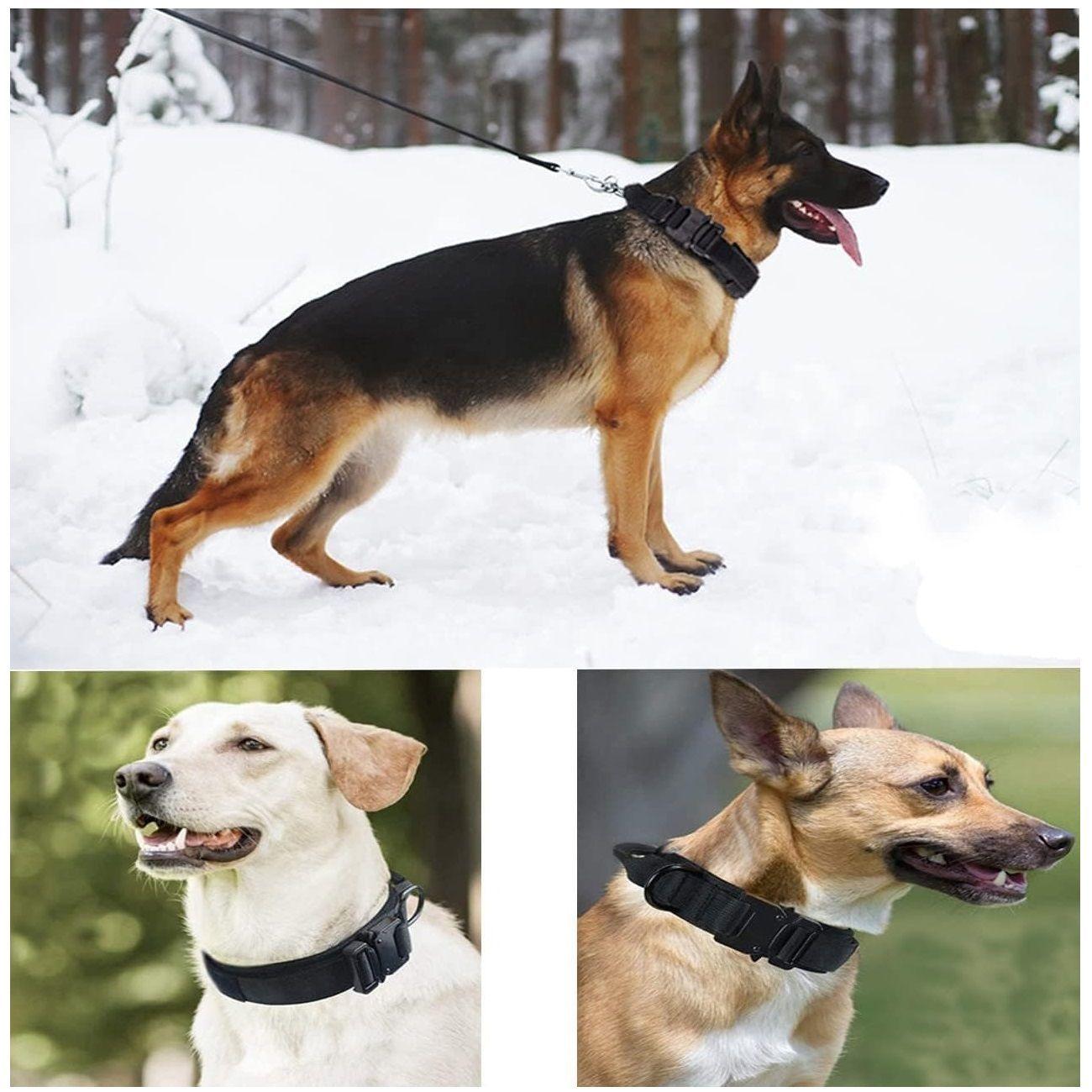 Collar ajustable para mascotas Negro XL perros-4