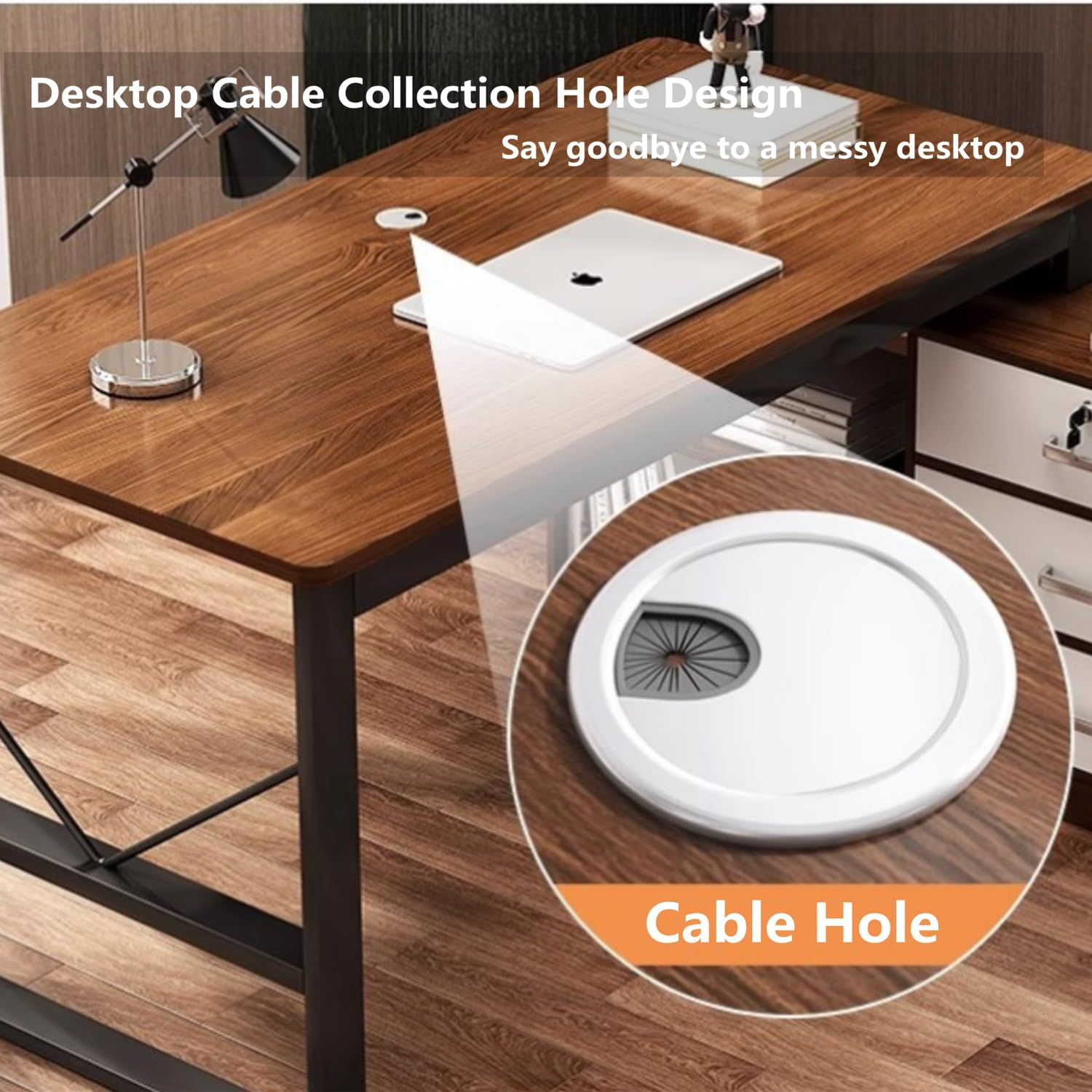 Escritorio Moderno Con Cajoneras 120x80x75cm Para Oficina-6