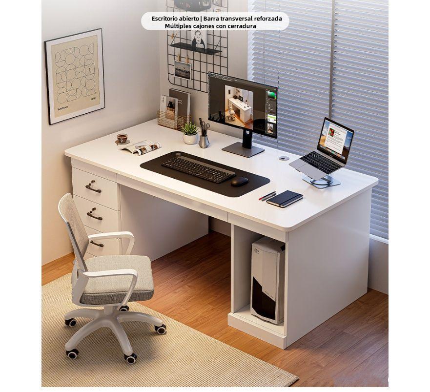 Escritorio Moderno Con Cajoneras 140x60x742cm Para Oficina-3