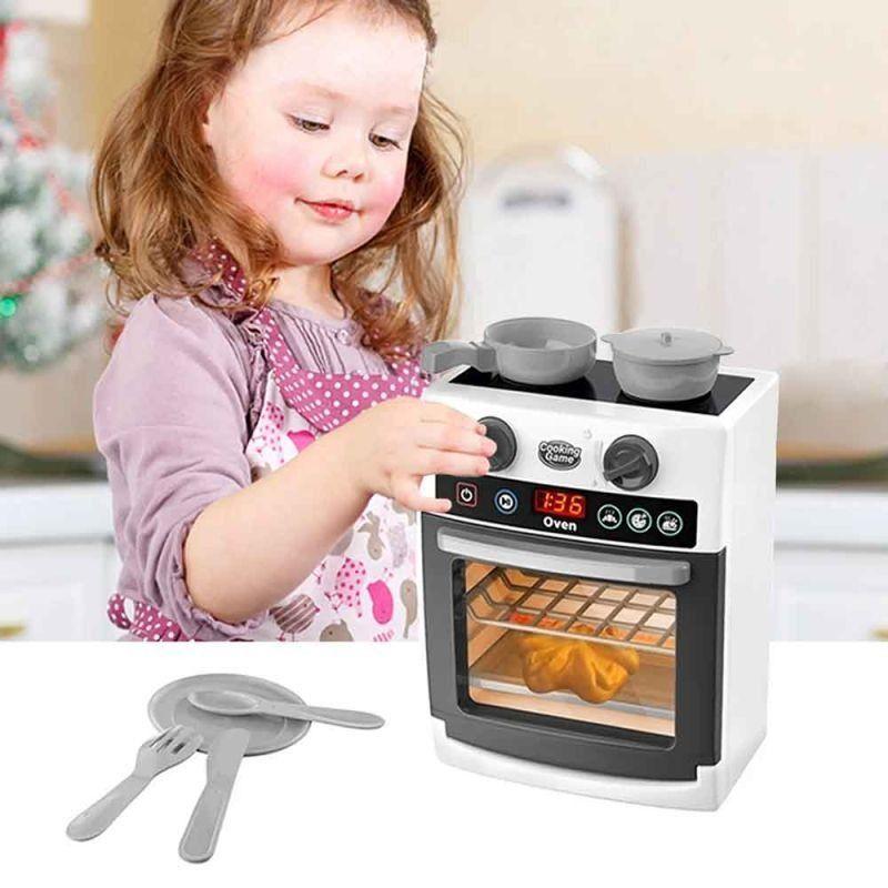 juguete para cocina casitas horno niños Trae pollo asado-5