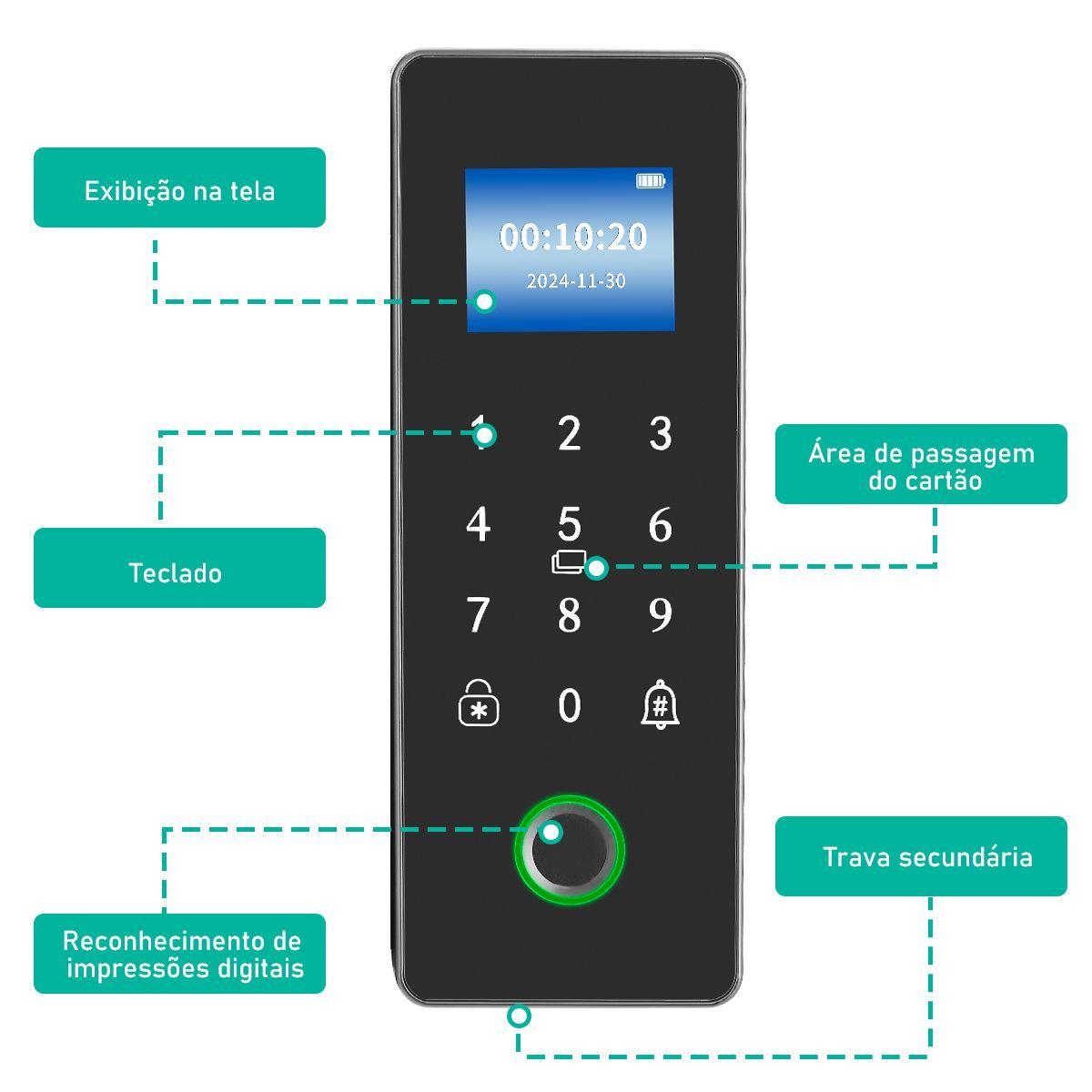 Cerradura Digital Inteligente TUYA Huella -2