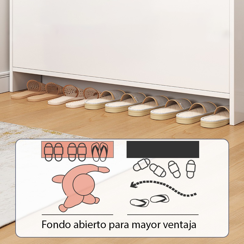 Mueble Zapatero de Cubo Basculante Ultrafino-5