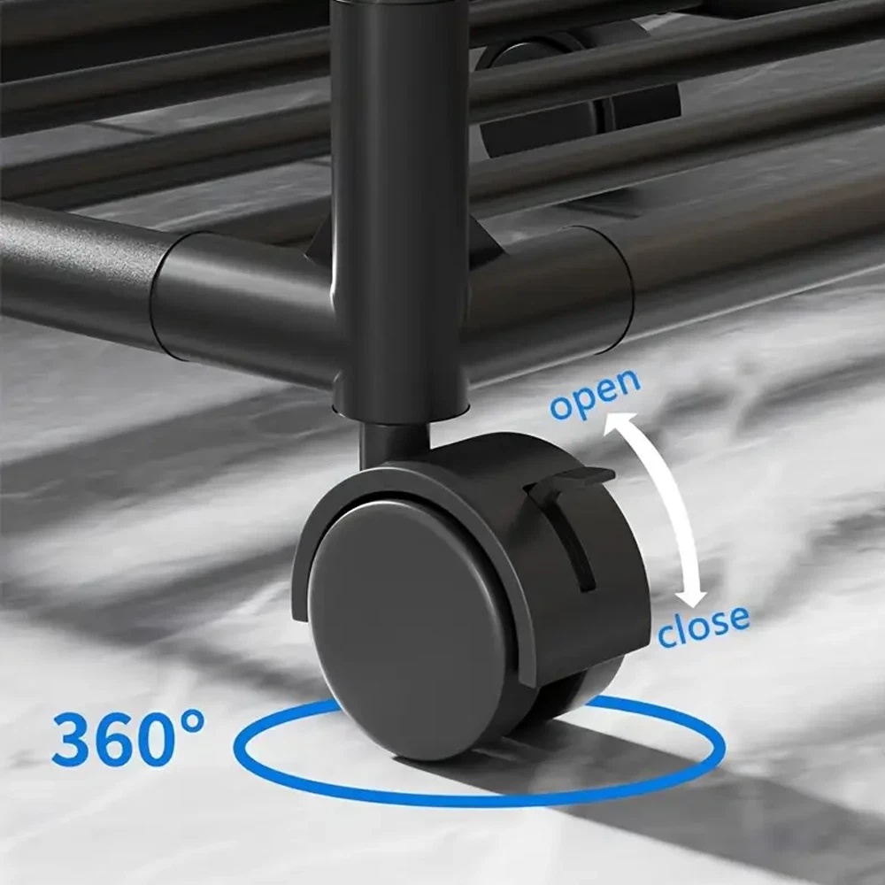 ESTANTERÍA ESTANTES DE COCINA DE 6 NIVELES CON POLEA 42 x 32 x 166CM-5