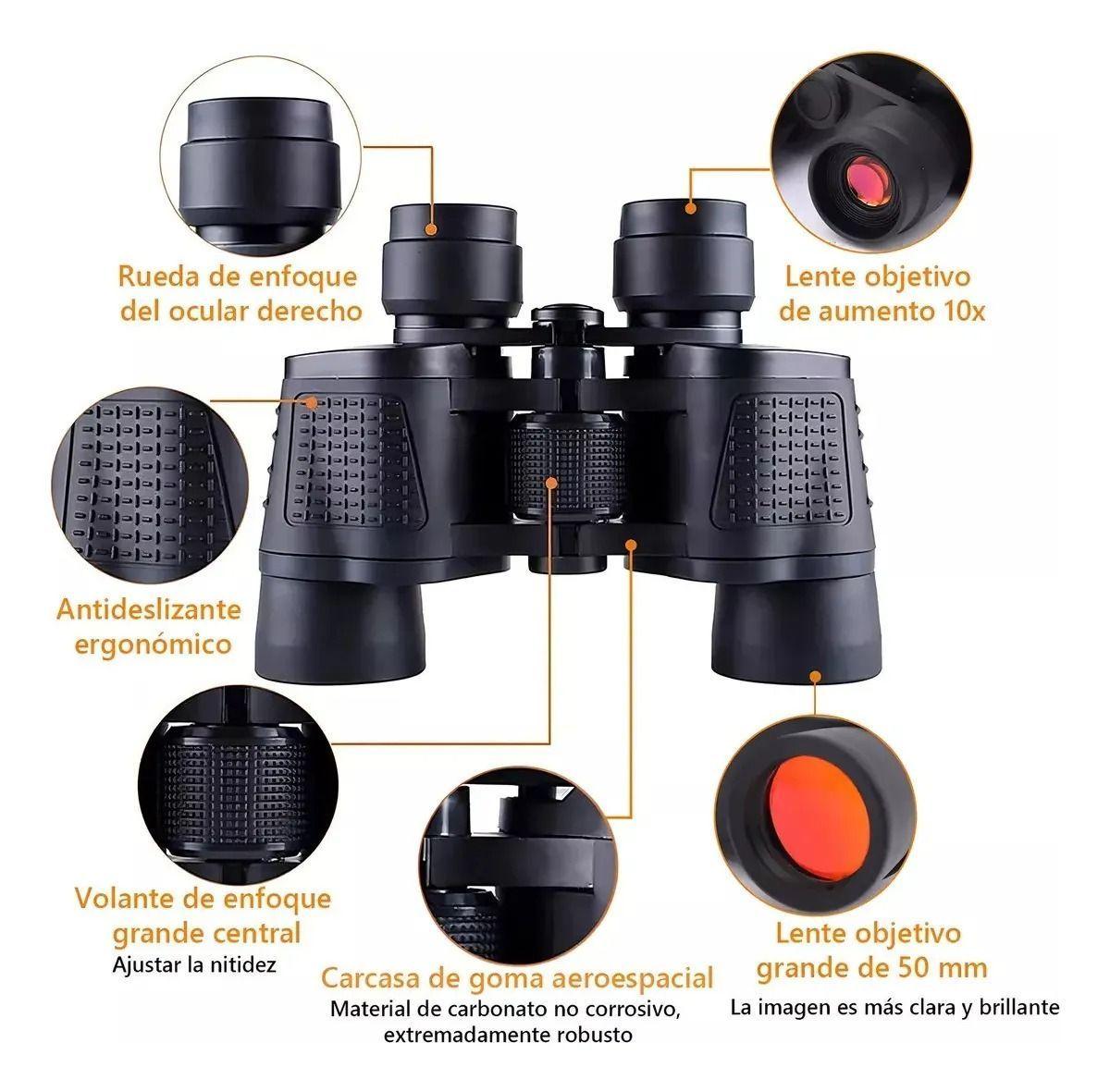 Binoculares Profesionales 80x80 Negros-5