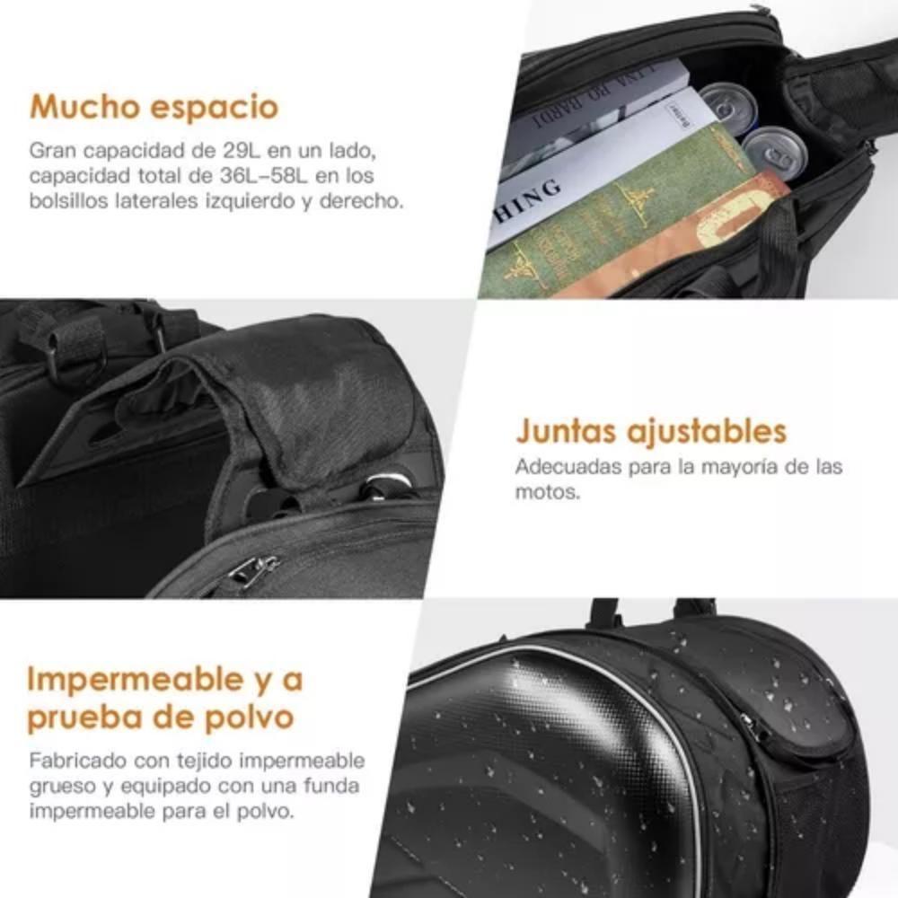 Alforjas De Motocicleta Semirigidas Expansibles Hasta 58lts-3