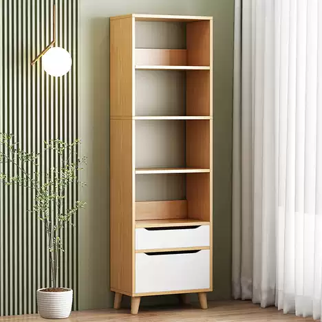 Velador Con Respaldo Alto Moderno Estantería de pie 180x24x40cm-4