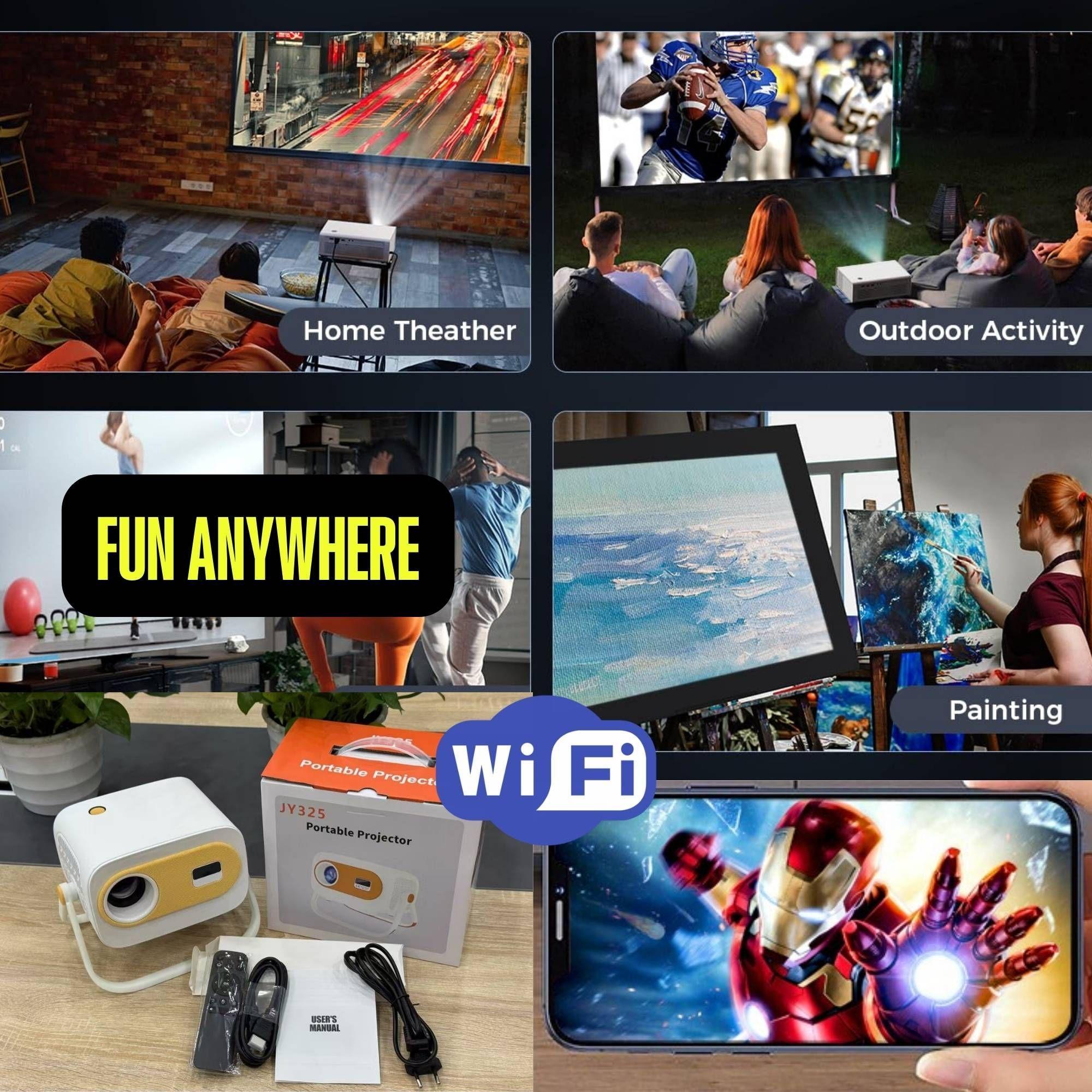 Proyector JY325 280 ANSI 720P USB HDMI WIFI-6