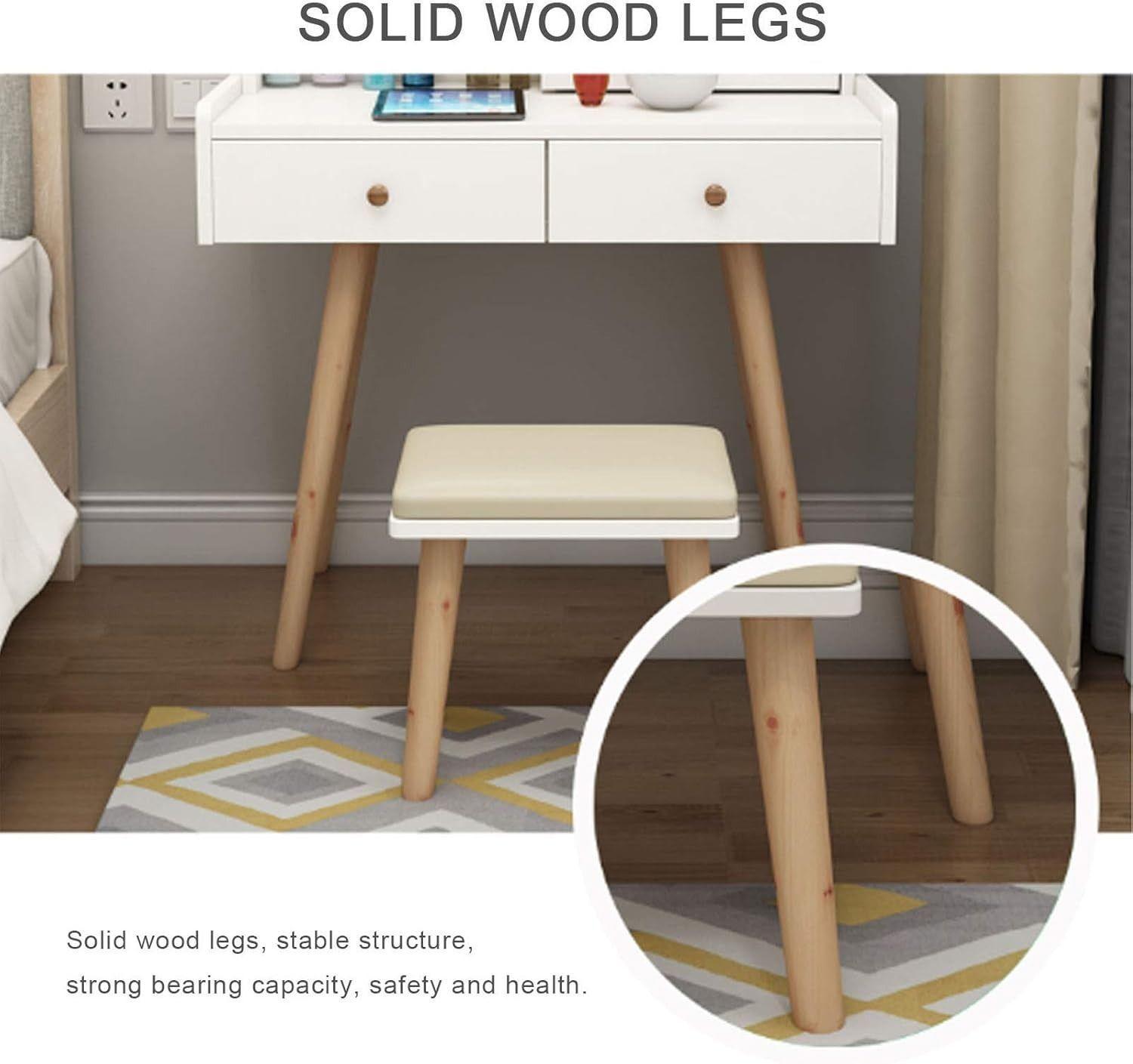 Espejo Escritorio Vanity Con Taburete-3