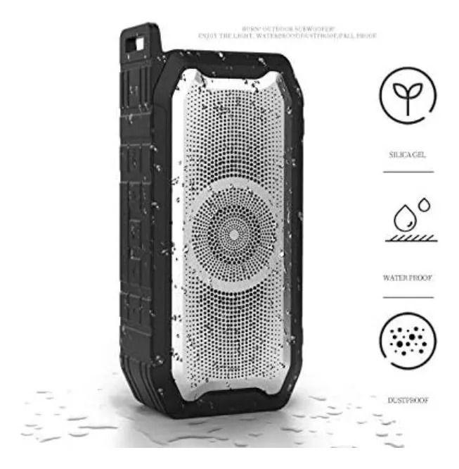 Parlante Bluetooth Sound Inalámbrico USB IPX7 Portátil Rojo-4