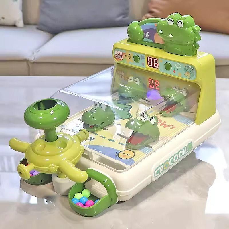 juguetes Crocodile console toy con 60 Canicas-3