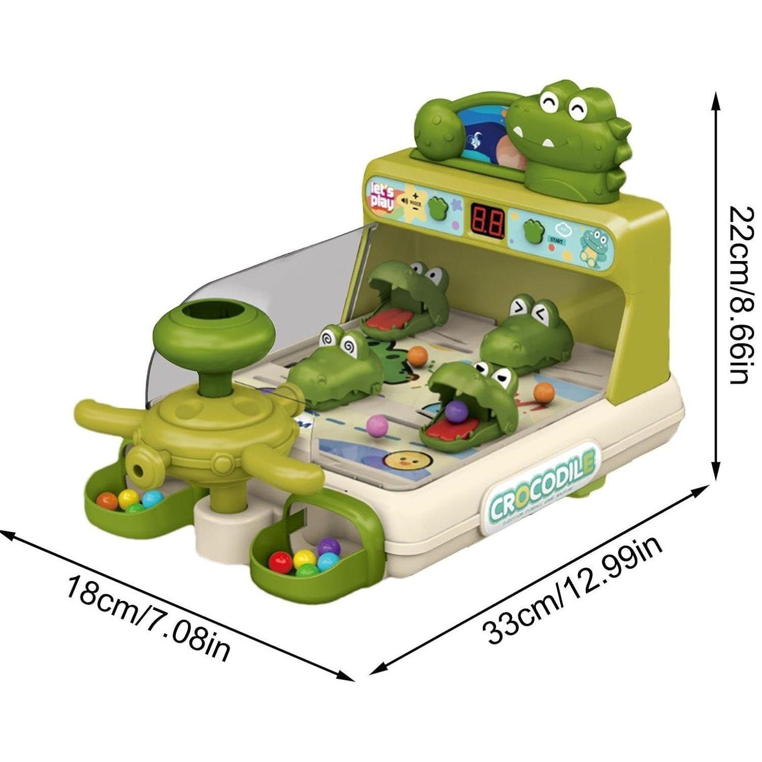 juguetes Crocodile console toy con 60 Canicas-4