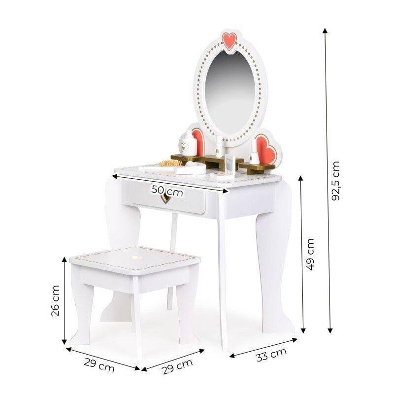 Juguete Toucador Infantil Madeira Toucador de princesa Blanco-2