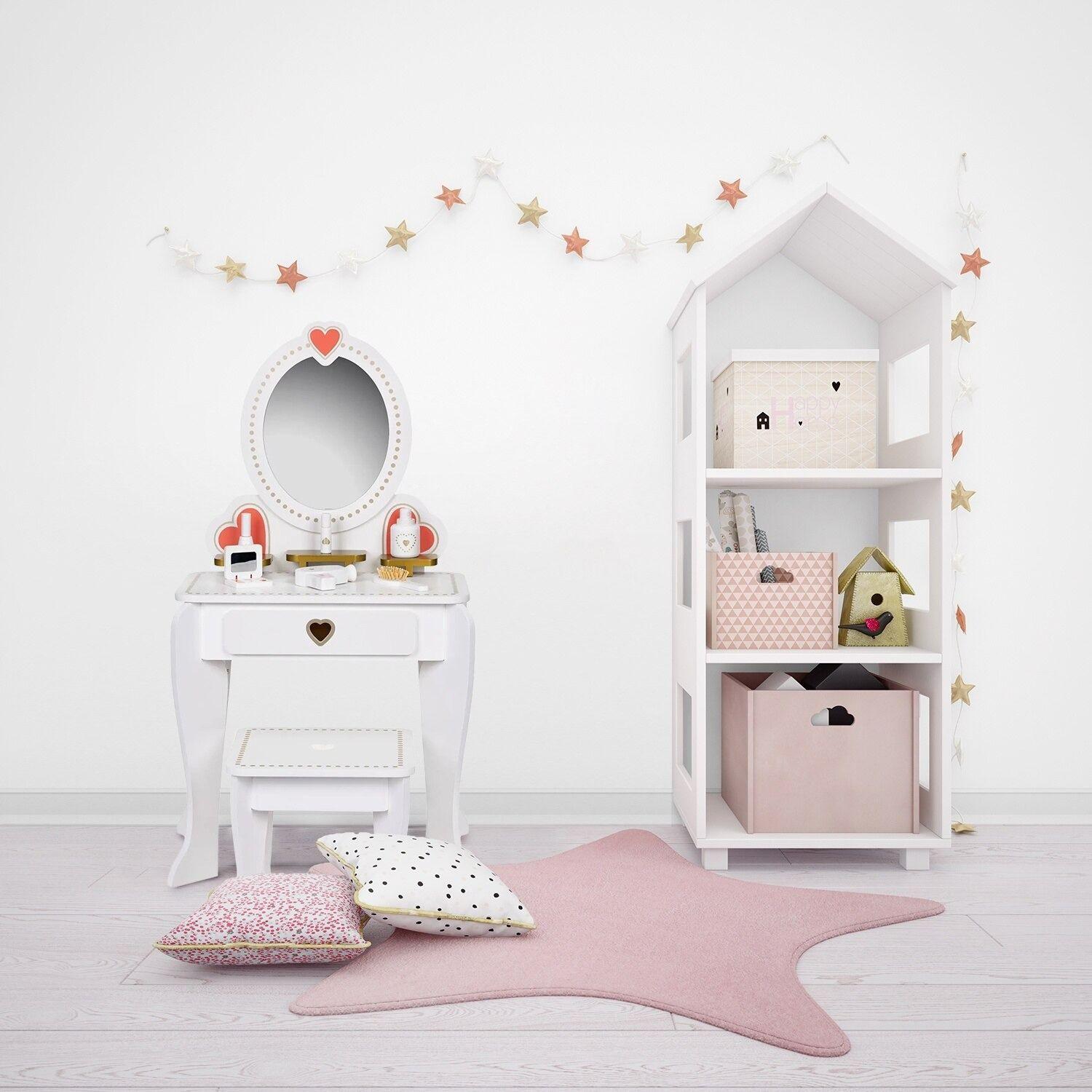 Juguete Toucador Infantil Madeira Toucador de princesa Blanco-3