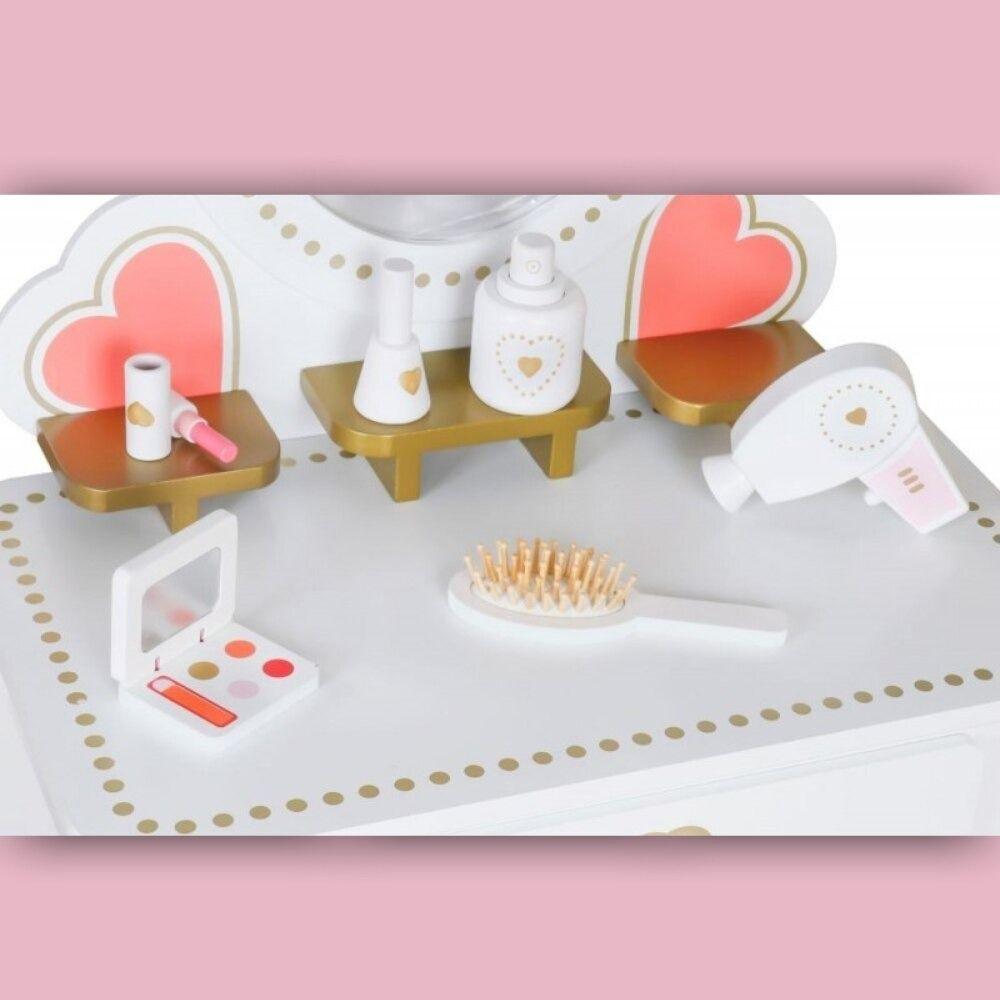 Juguete Toucador Infantil Madeira Toucador de princesa Blanco-5