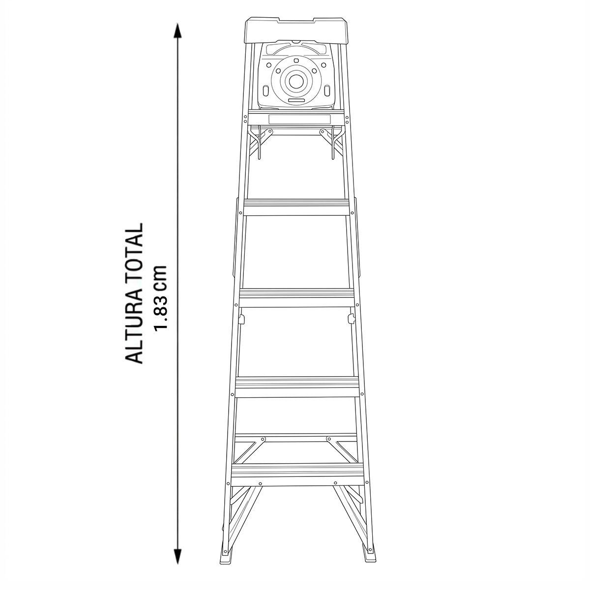 Escalera de Aluminio Tijera 1.83m DUOMAX-6