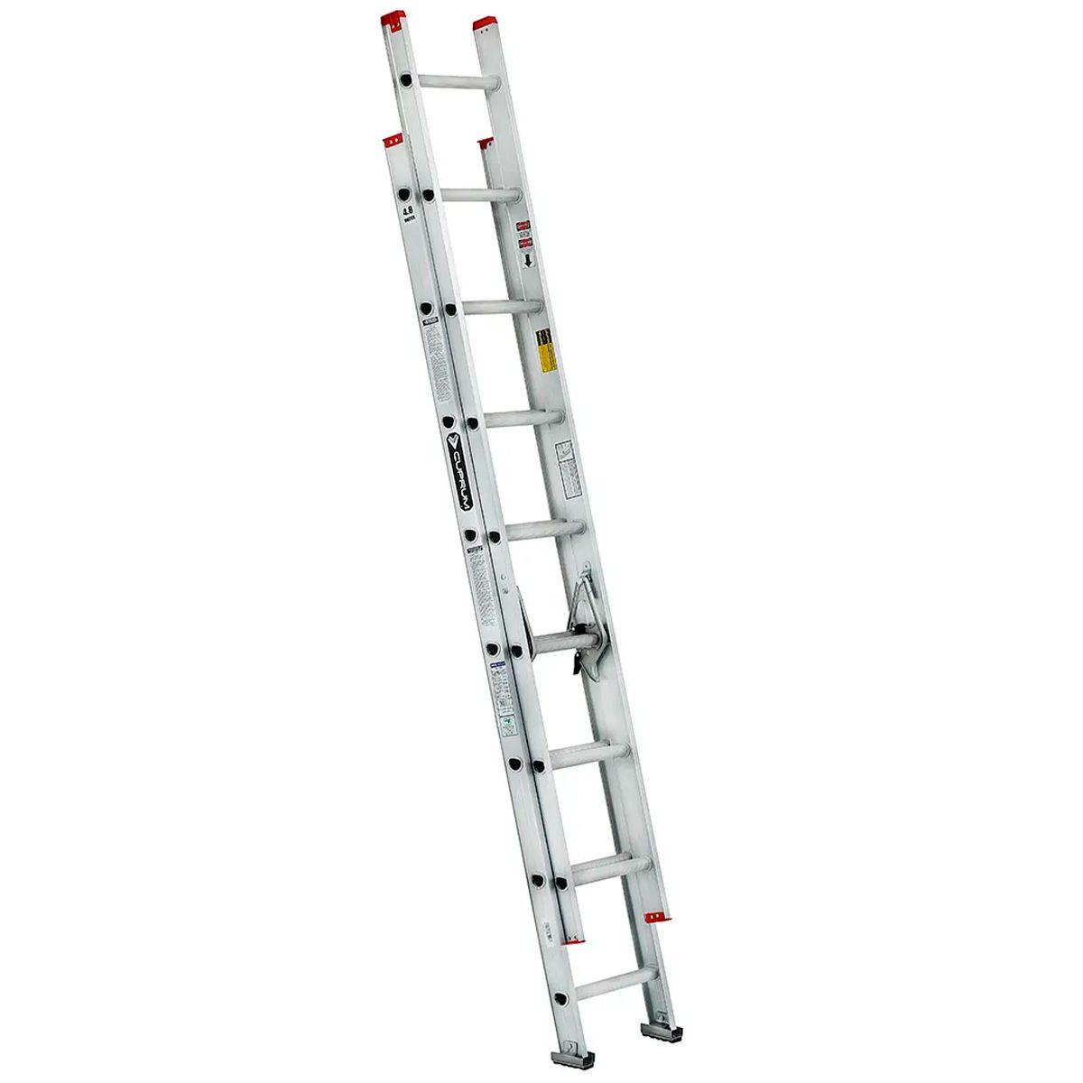 Escalera de Extensión de Aluminio 16 Peldaños 150kg-0