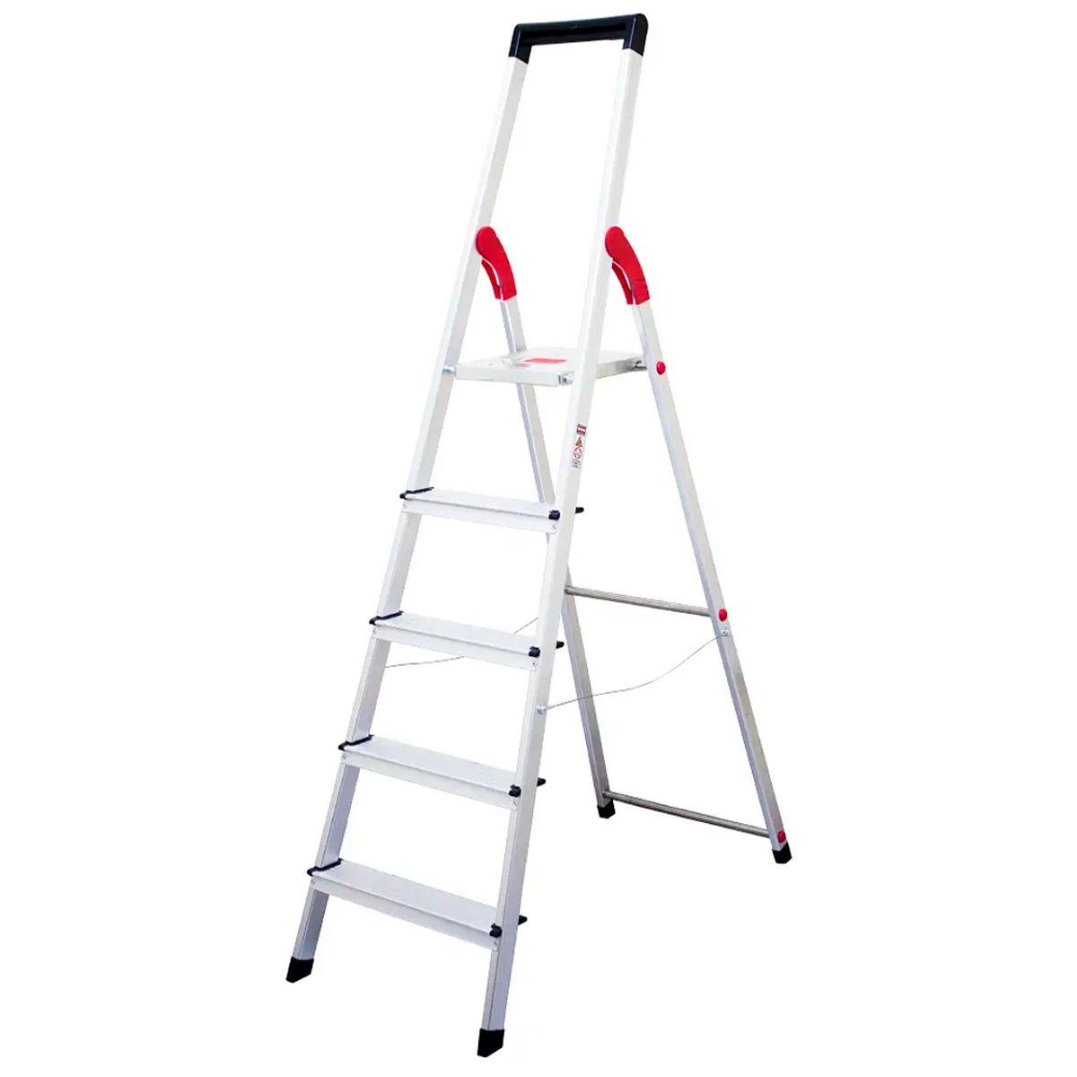 Escalera Aluminio Tijera 5 Peldaños Magna-0